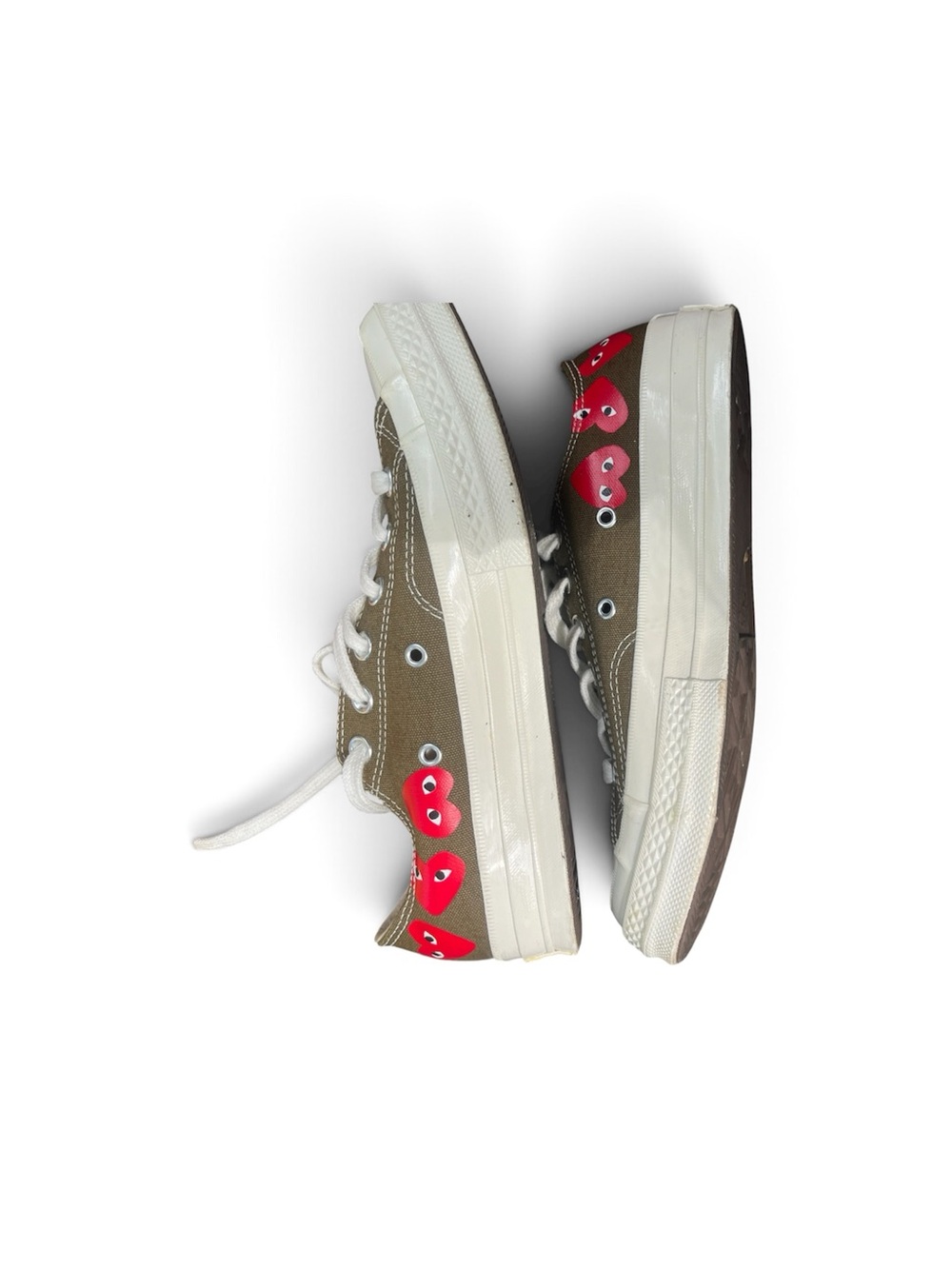 Comme des Garçons PLAY x Converse Chuck 70 Low 'Multi Heart' Womens 9 men’s 7 - Picture 2 of 9